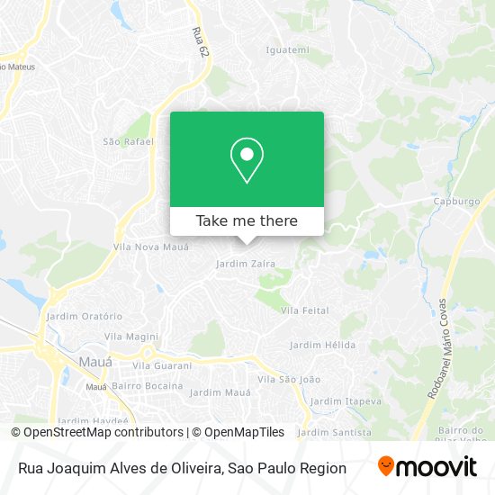 Mapa Rua Joaquim Alves de Oliveira