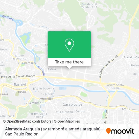 Mapa Alameda Araguaia (av tamboré alameda araguaia)