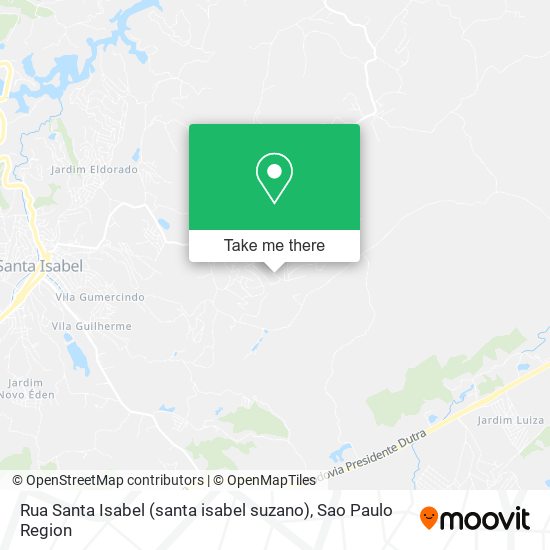 Rua Santa Isabel (santa isabel suzano), Santa Isabel-SP map