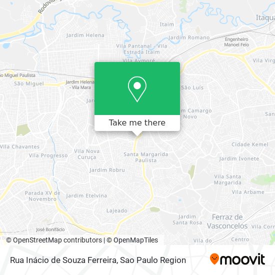 Mapa Rua Inácio de Souza Ferreira