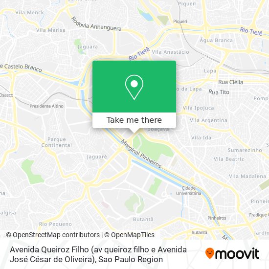 Avenida Queiroz Filho (av queiroz filho e Avenida José César de Oliveira) map