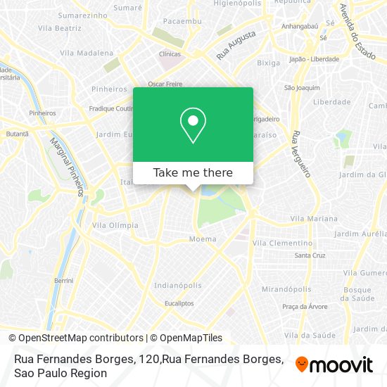 Mapa Rua Fernandes Borges, 120,Rua Fernandes Borges