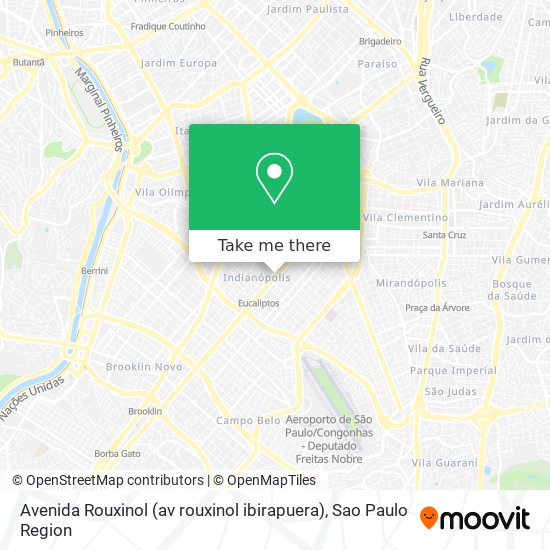 Avenida Rouxinol (av rouxinol ibirapuera) map