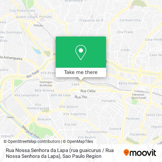 Rua Nossa Senhora da Lapa (rua guaicurus / Rua Nossa Senhora da Lapa) map