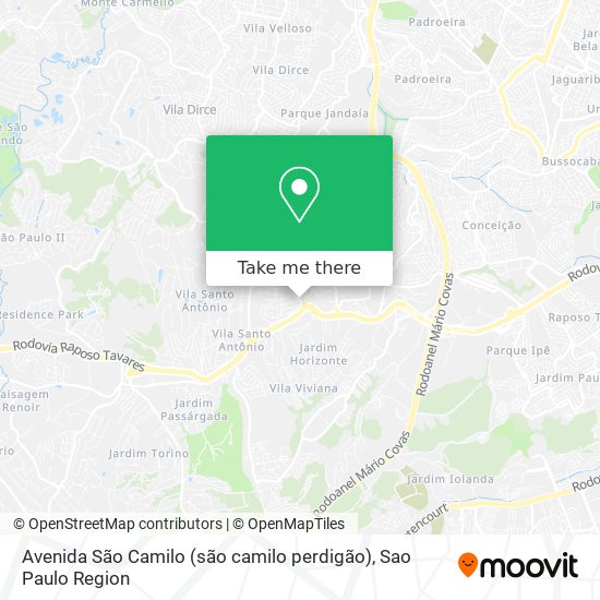 Avenida São Camilo (são camilo perdigão) map