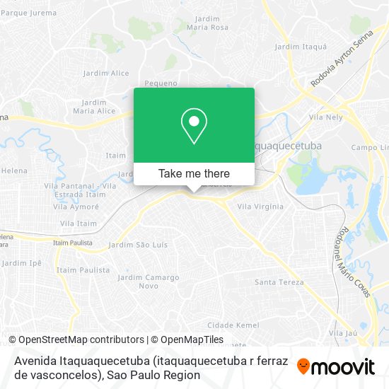 Avenida Itaquaquecetuba (itaquaquecetuba r ferraz de vasconcelos) map