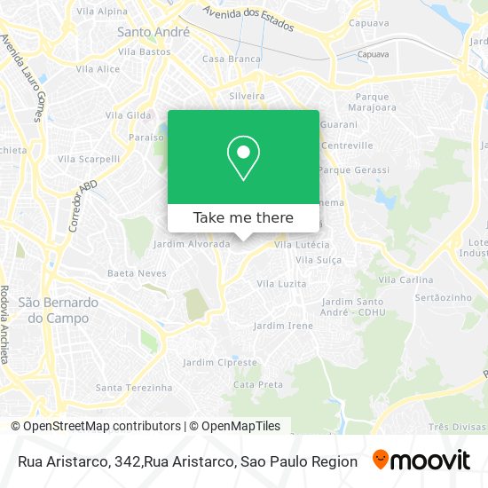 Rua Aristarco, 342,Rua Aristarco map