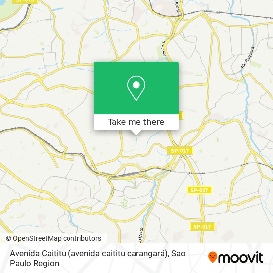Mapa Avenida Caititu (avenida caititu carangará)