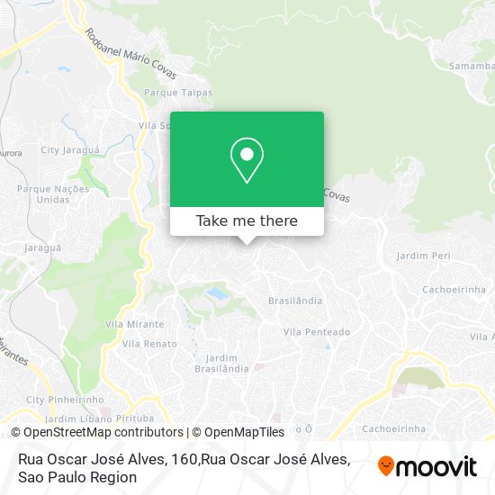 Mapa Rua Oscar José Alves, 160,Rua Oscar José Alves