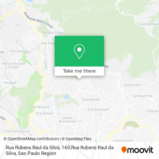 Mapa Rua Rubens Raul da Silva, 160,Rua Rubens Raul da Silva