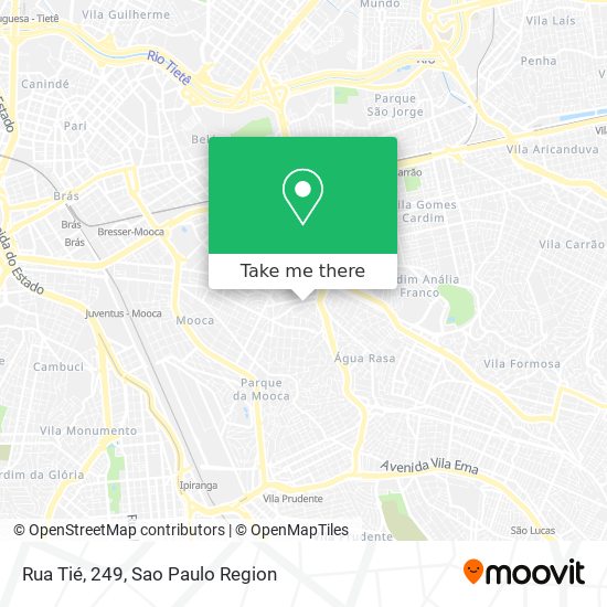 Mapa Rua Tié, 249