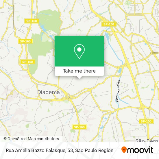 Mapa Rua Amélia Bazzo Falasque, 53