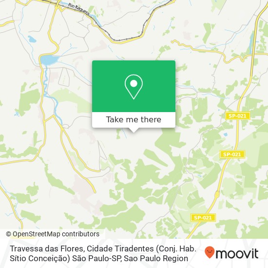 Travessa das Flores, Cidade Tiradentes (Conj. Hab. Sítio Conceição) São Paulo-SP map