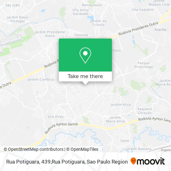 Mapa Rua Potiguara, 439,Rua Potiguara