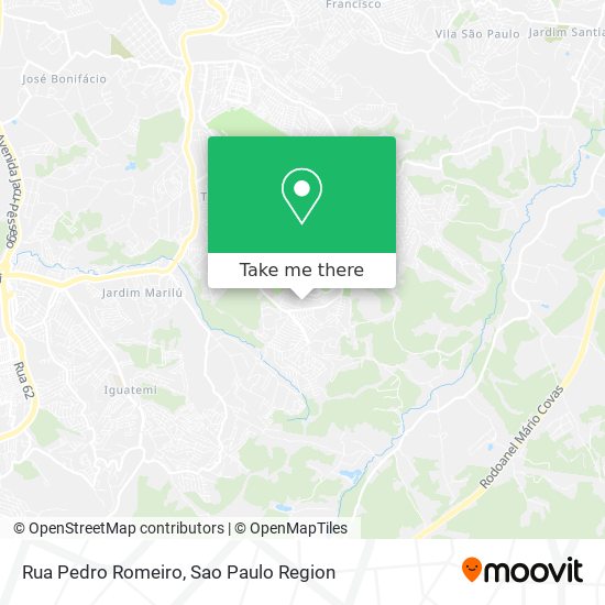 Mapa Rua Pedro Romeiro