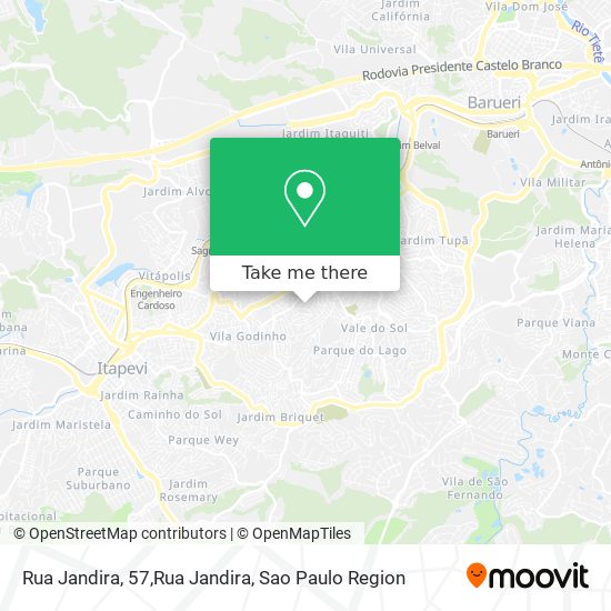 Mapa Rua Jandira, 57,Rua Jandira