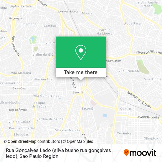 Rua Gonçalves Ledo (silva bueno rua gonçalves ledo) map