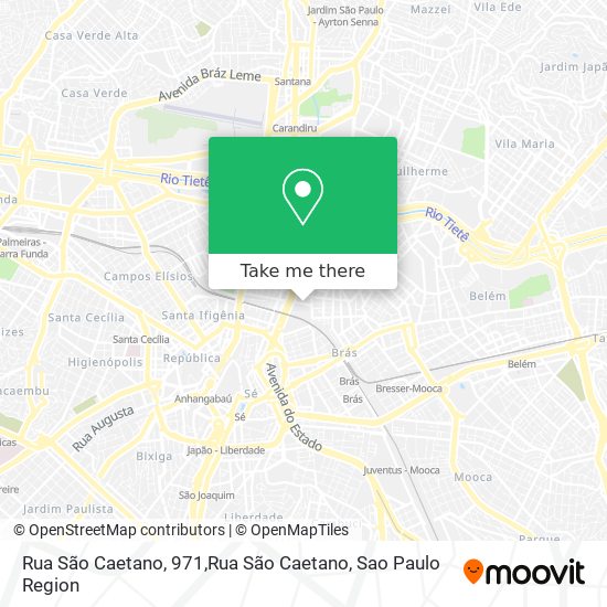 Rua São Caetano, 971,Rua São Caetano map