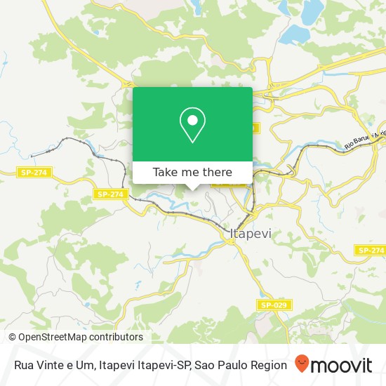Rua Vinte e Um, Itapevi Itapevi-SP map