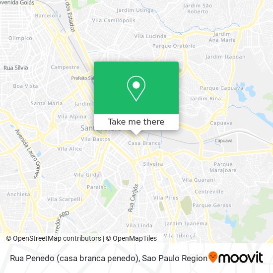 Rua Penedo (casa branca penedo) map