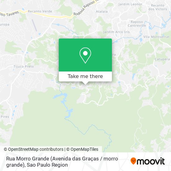 Rua Morro Grande (Avenida das Graças / morro grande) map