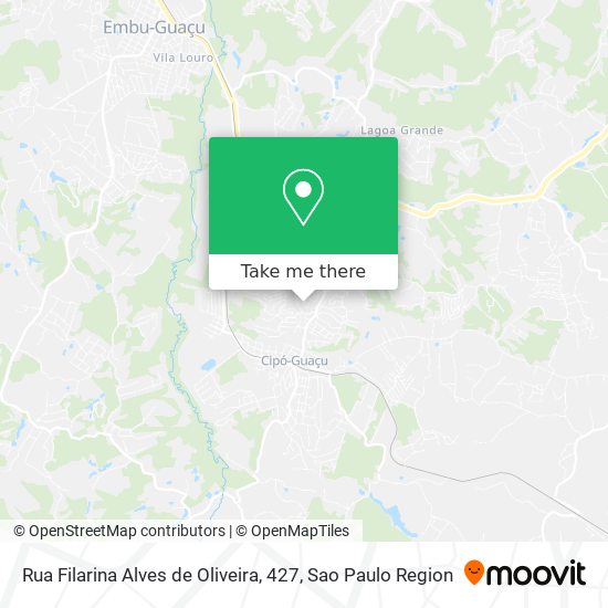 Rua Filarina Alves de Oliveira, 427 map
