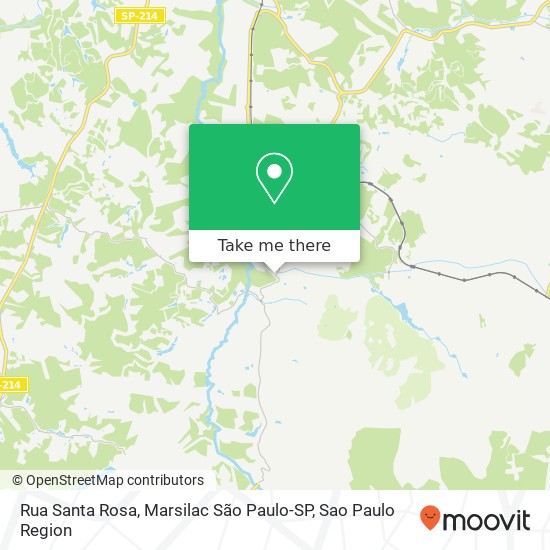 Mapa Rua Santa Rosa, Marsilac São Paulo-SP