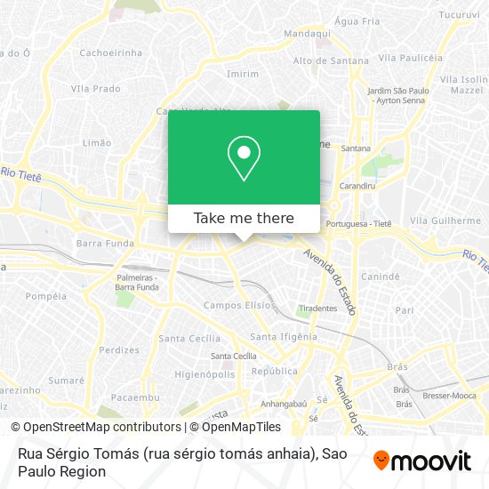 Rua Sérgio Tomás (rua sérgio tomás anhaia) map