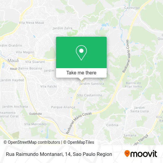 Rua Raimundo Montanari, 14 map