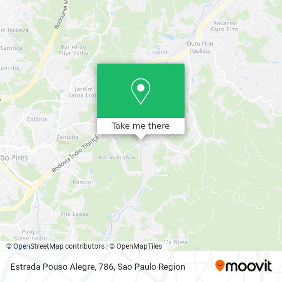 Mapa Estrada Pouso Alegre, 786