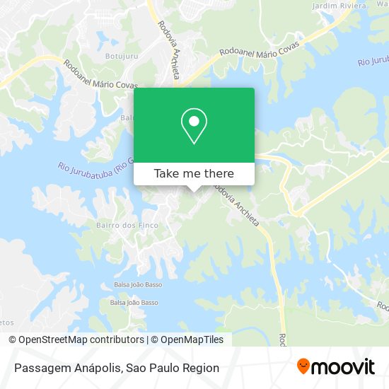 Passagem Anápolis map