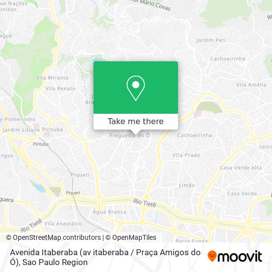 Avenida Itaberaba (av itaberaba / Praça Amigos do Ó) map
