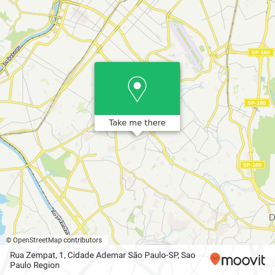 Rua Zempat, 1, Cidade Ademar São Paulo-SP map