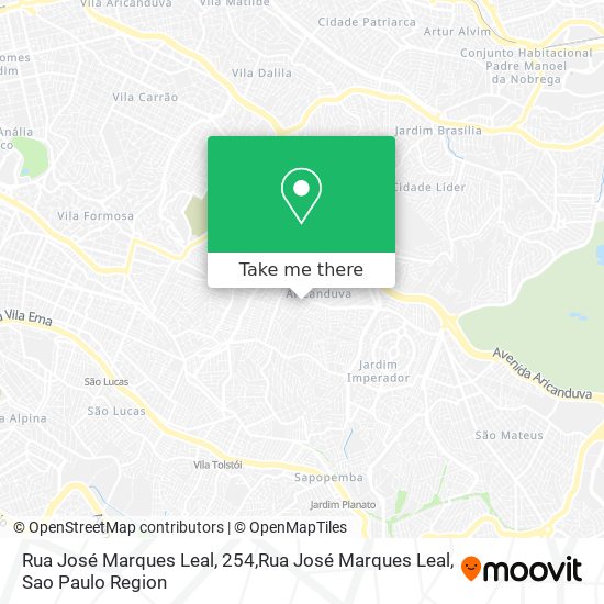 Rua José Marques Leal, 254,Rua José Marques Leal map