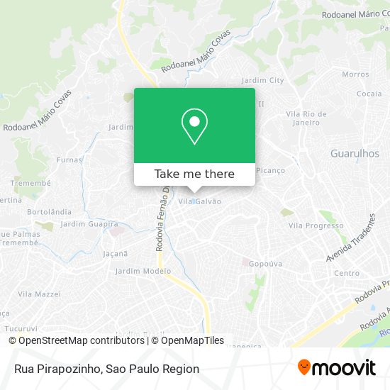 Rua Pirapozinho map