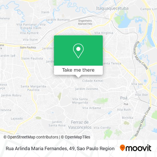 Rua Arlinda Maria Fernandes, 49 map