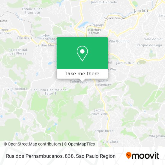 Rua dos Pernambucanos, 838 map