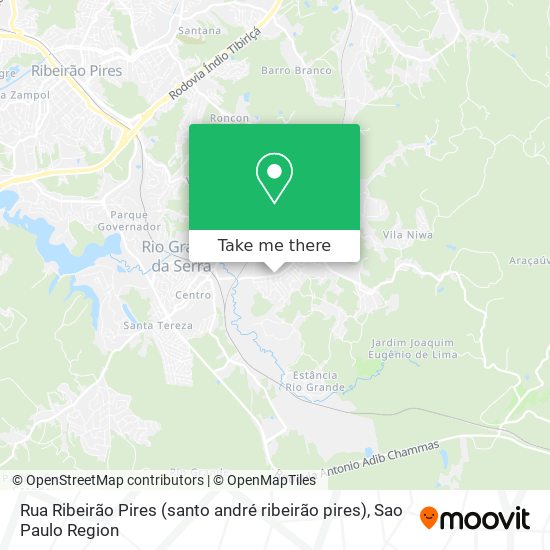 Rua Ribeirão Pires (santo andré ribeirão pires) map