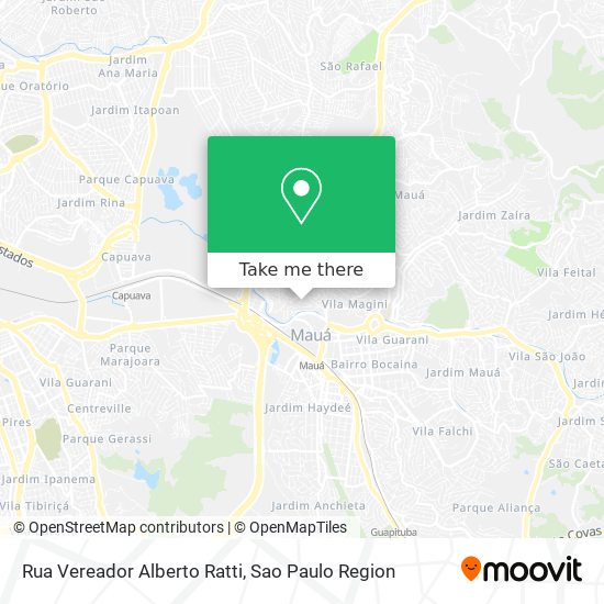 Mapa Rua Vereador Alberto Ratti