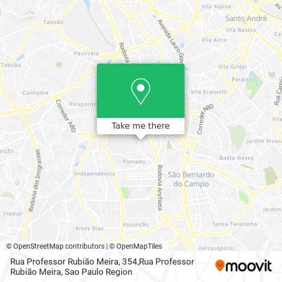 Rua Professor Rubião Meira, 354,Rua Professor Rubião Meira map