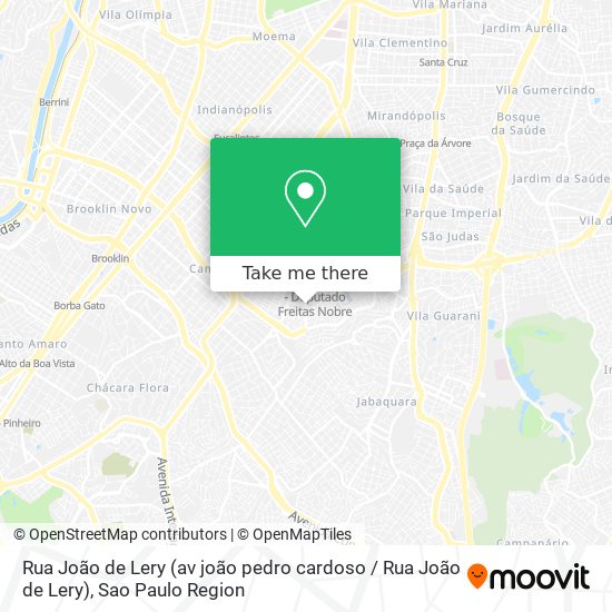 Rua João de Lery (av joão pedro cardoso / Rua João de Lery) map