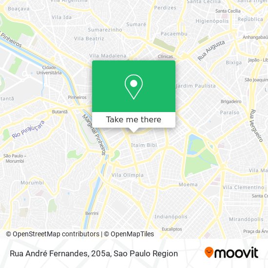Mapa Rua André Fernandes, 205a
