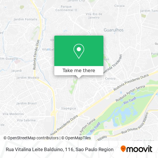 Rua Vitalina Leite Balduino, 116 map