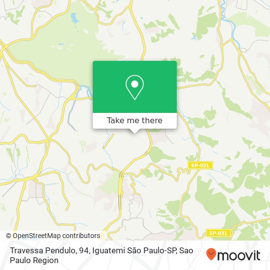 Travessa Pendulo, 94, Iguatemi São Paulo-SP map