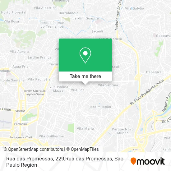 Rua das Promessas, 229,Rua das Promessas map