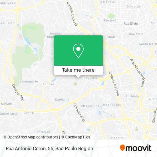 Mapa Rua Antônio Ceron, 55