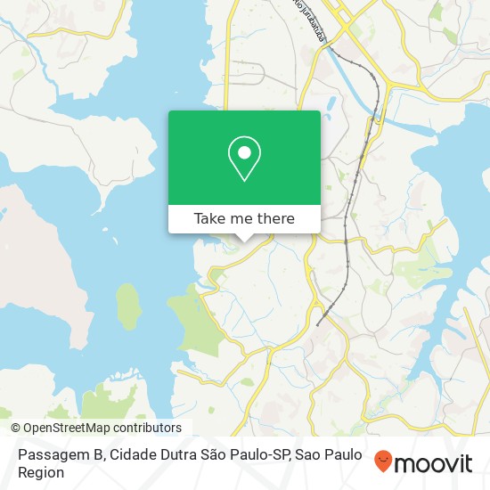 Passagem B, Cidade Dutra São Paulo-SP map