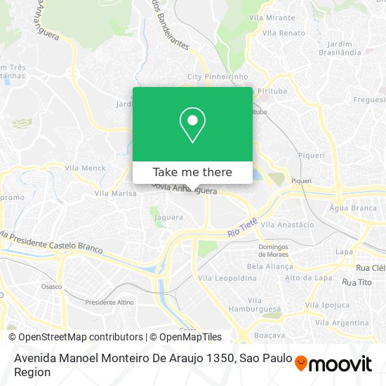 Avenida Manoel Monteiro De Araujo 1350 map