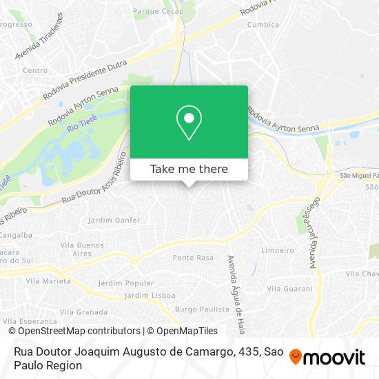 Mapa Rua Doutor Joaquim Augusto de Camargo, 435