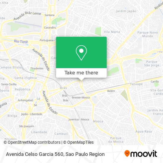 Avenida Celso Garcia 560 map